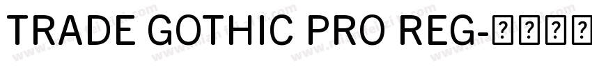 TRADE GOTHIC PRO REG字体转换
